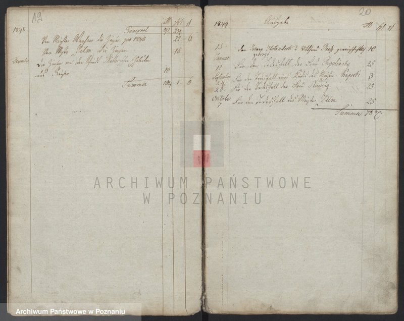 Obraz 12 z jednostki "[Księga kasowa cechu szewców w Lesznie]"