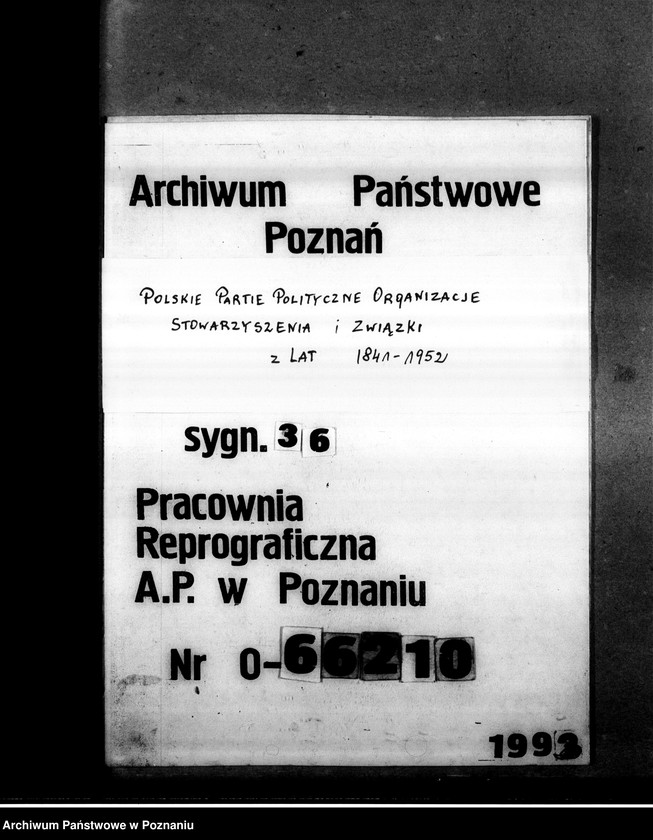 Obraz 1 z jednostki "Zarządzenia, okólniki, instrukcje, regulaminy, korespondencja Wydziału Młodych"