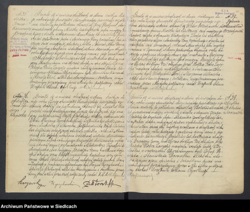 Obraz 13 z jednostki "Akty urodzeń, małżeństw, zgonów"