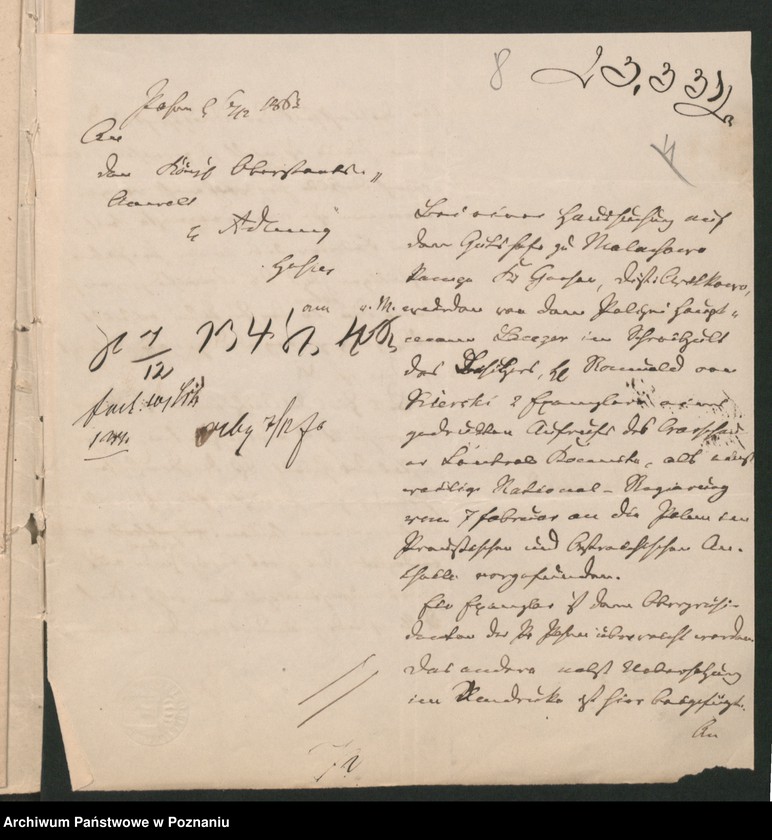 Obraz 12 z jednostki "A. betr. die Familie von Kierski"