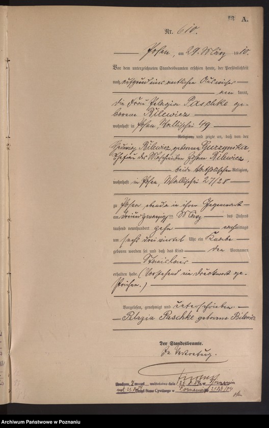 Obraz 14 z jednostki "[Rejestr główny urodzeń]"