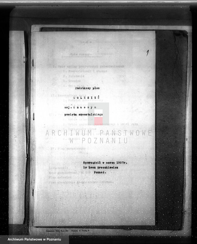 Obraz 5 z jednostki "Dodatkowy plan urządzenia gospodarstwa leśnego dla lasu majętności Grzuszyn powiat szamotulski"