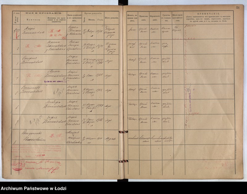 image.from.unit.number "[Księga ludności stałej m. Łodzi guberni piotrkowskiej nr domu 904-913]"