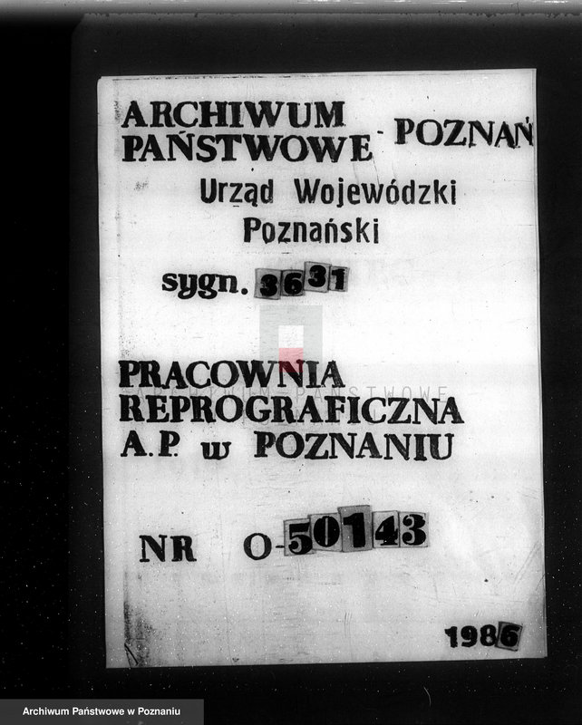 Obraz 1 z jednostki "/Nadzór nad gospodarką leśną/ protokoły badania lasów, programy gospodarcze powiat nowotomyski"