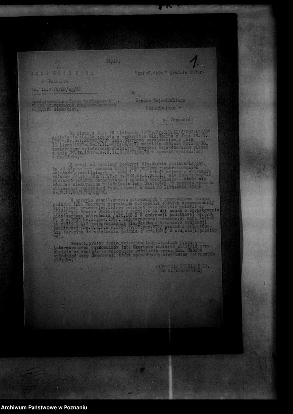 Obraz 5 z jednostki "Opodatkowanie odpraw wypłacanych byłym pracownikom rozparcelowanych majątków ziemskich"