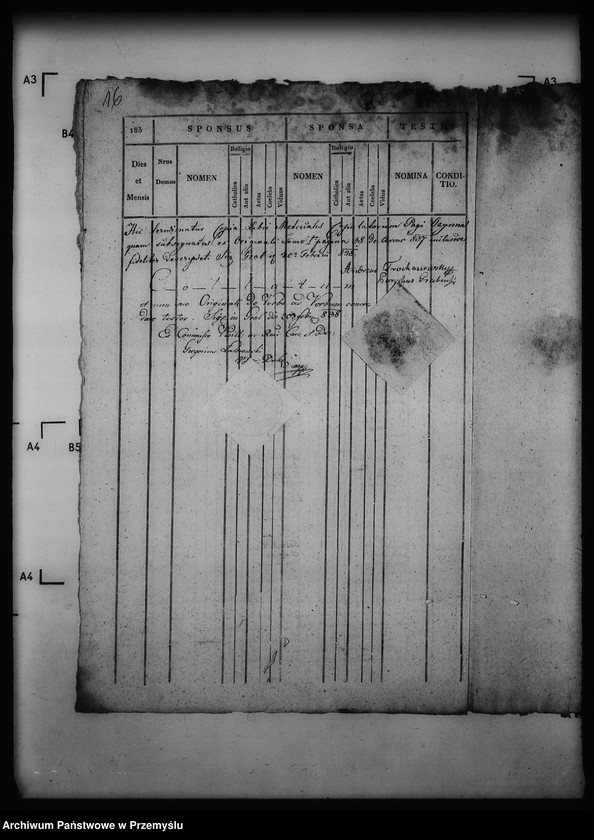 Obraz 20 z jednostki "[Kopie ksiąg metrykalnych parafii Grab z filiami Ożenna, Wyszowatka (dekanat Dukla)]"