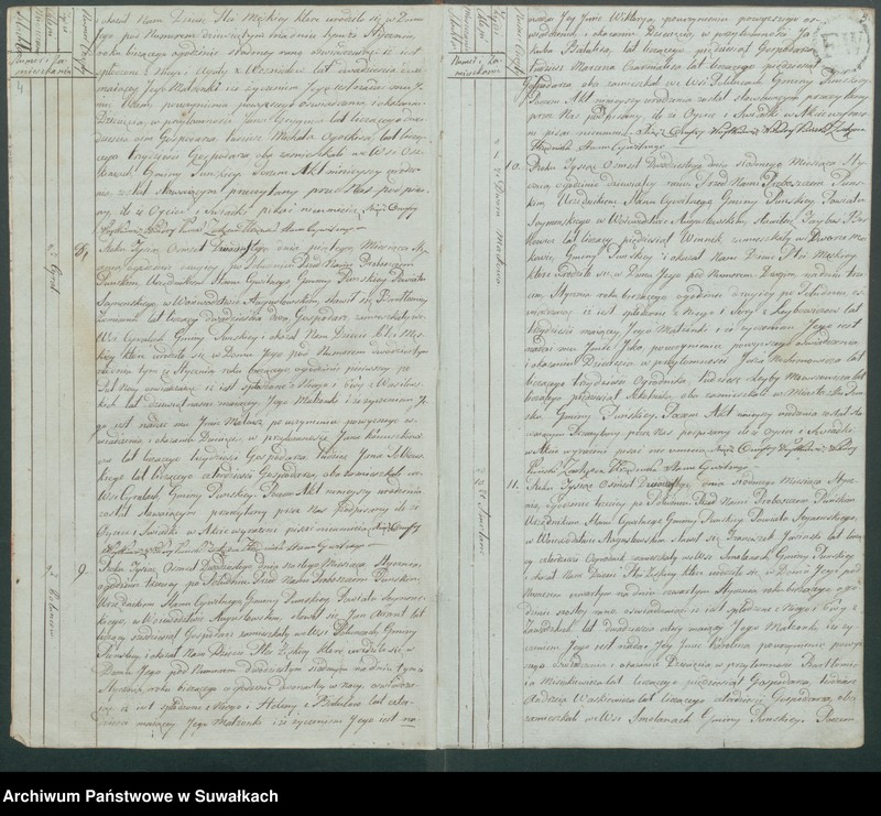 image.from.unit.number "Akta urodzonych gminy puńskiey od 1-go stycznia do dnia ostatniego grudnia 1820roku."