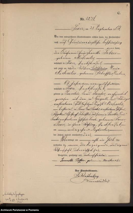 Obraz 12 z jednostki "Księga zgonów tom V"