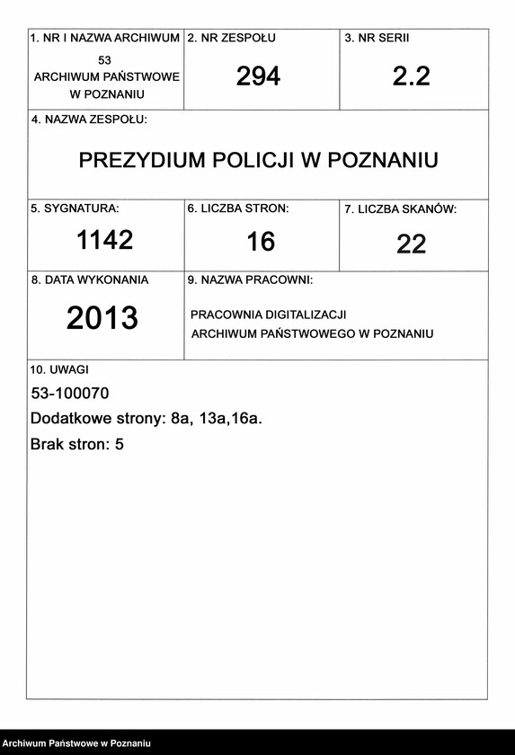 Obraz 1 z jednostki "A. betr. den Auswanderung des Oberstleutnant Ludwik von Sczaniecki zu Boguszyn ohne Emigrationspass"