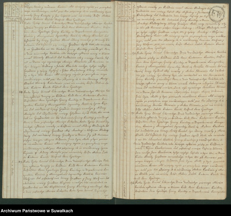 image.from.unit.number "Akta zeszłych gminy puńskiey od pierwszego stycznia do dnia ostatniego grudnia 1814 roku."