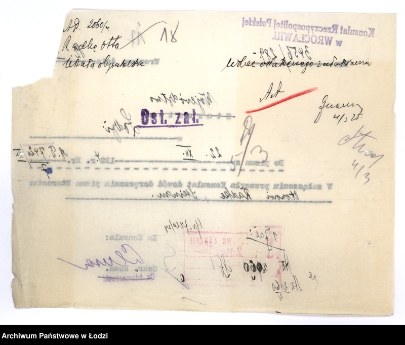 Obraz 20 z jednostki "Nadanie obywatelstwa 2060-8430, 222-429"