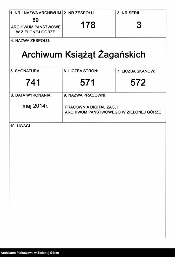 image.from.unit.number "[Informacja przemysłowo-handlowa agencji Deutsche Auskunftei z lat 1926-1932 dot. danych przedsiębiorstw korzystających z usług książęcego urzędu Budowlanego w Żaganiu]"