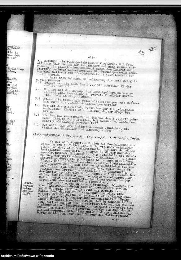 Obraz 17 z jednostki "Besprechungen einer Ministerialkommission über öffentliche Fürsorge und Jugendwohlfahrt in Kalisch"