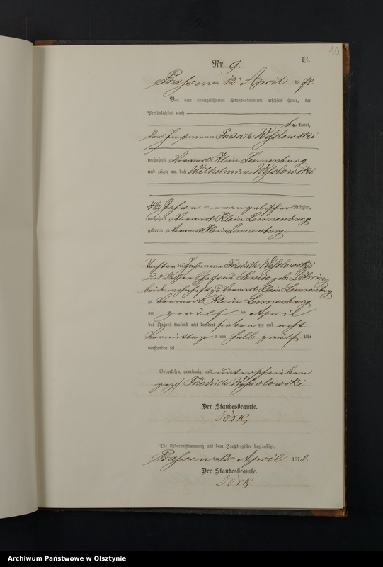 image.from.unit.number "Sterbe-Neben-Register Nr 1 - 46"