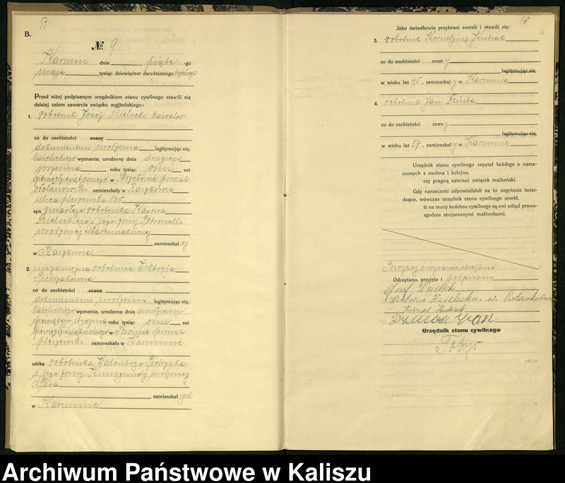 Obraz 12 z jednostki "[Księga małżeństw]"
