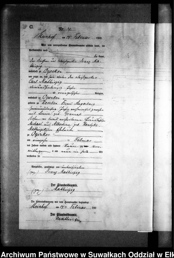 image.from.unit.number "Sterbe-Neben-Register des Preussischen Standes-Amtes Gr. Strengeln Kreis Angerburg"