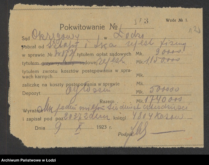 Obraz 14 z jednostki "H.Sztajn i S-ka- warsztat mechaniczny"