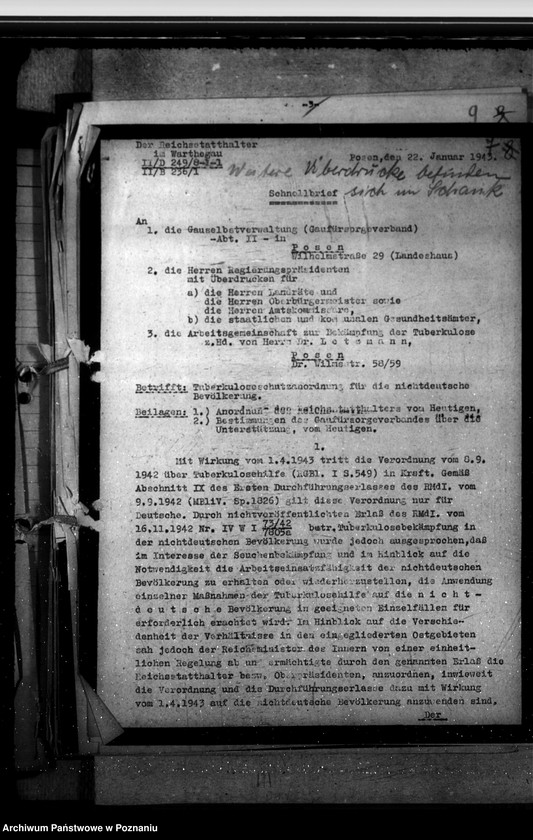 Obraz 11 z jednostki "Anordungen für die Gesundheitsämter"