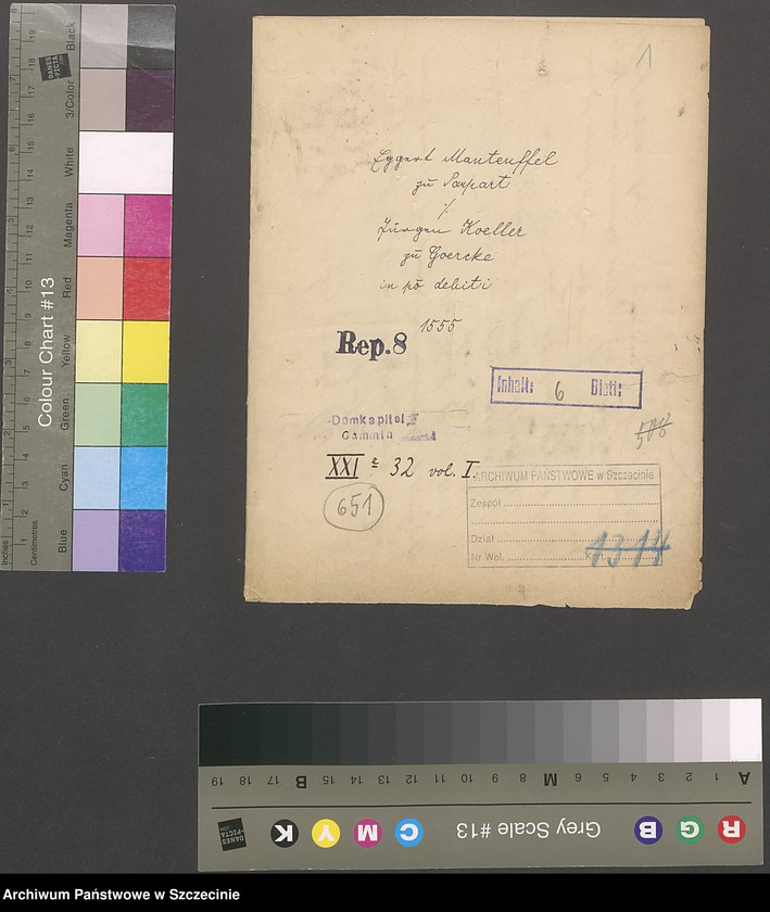 image.from.unit.number "Eggert Manteuffel zu Parpart [Paprotno] contra Jürgen Koeller zu Goerke [Górki (Pomorskie)]in po debiti, vol. I."