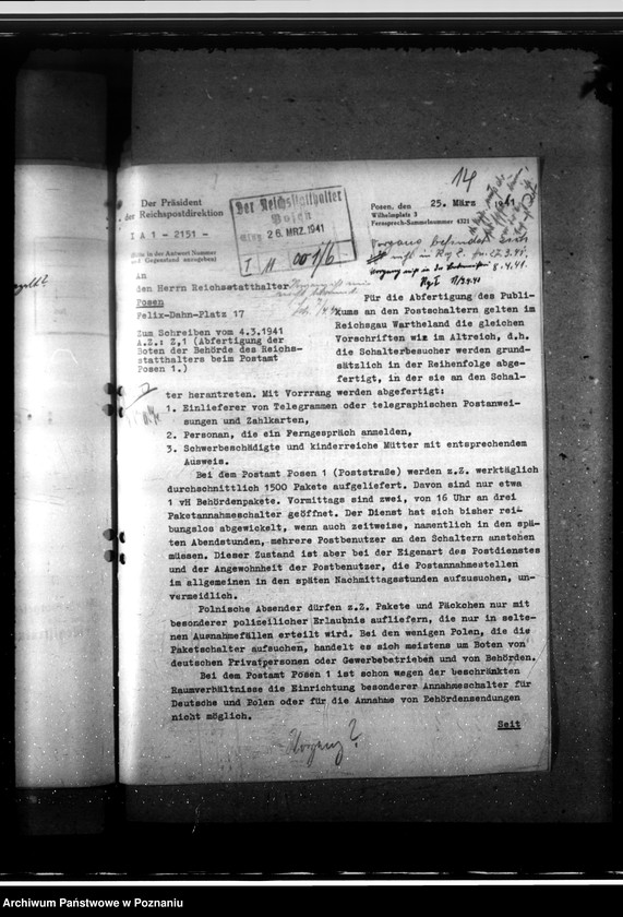 Obraz 18 z jednostki "Verkehr mit der Reichspost- allgemein"