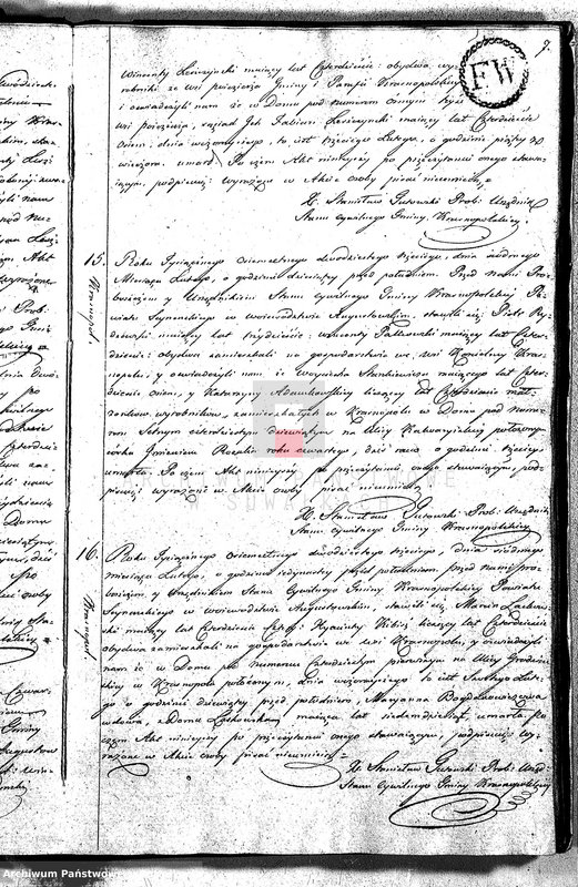 image.from.unit.number "Akta Zeszłych Gminy Krasnopolskiey R-ku 1823. Powiat Seyneński. Województwo Augstowskie."