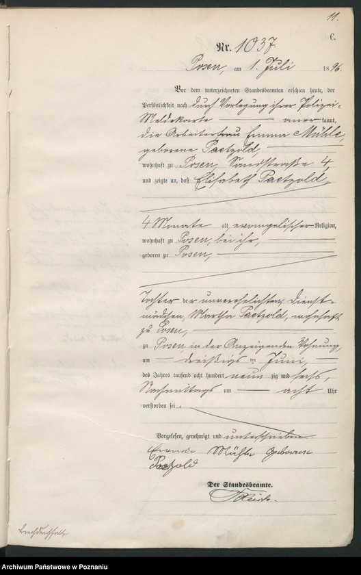 Obraz 14 z jednostki "Księga zgonów t. III"