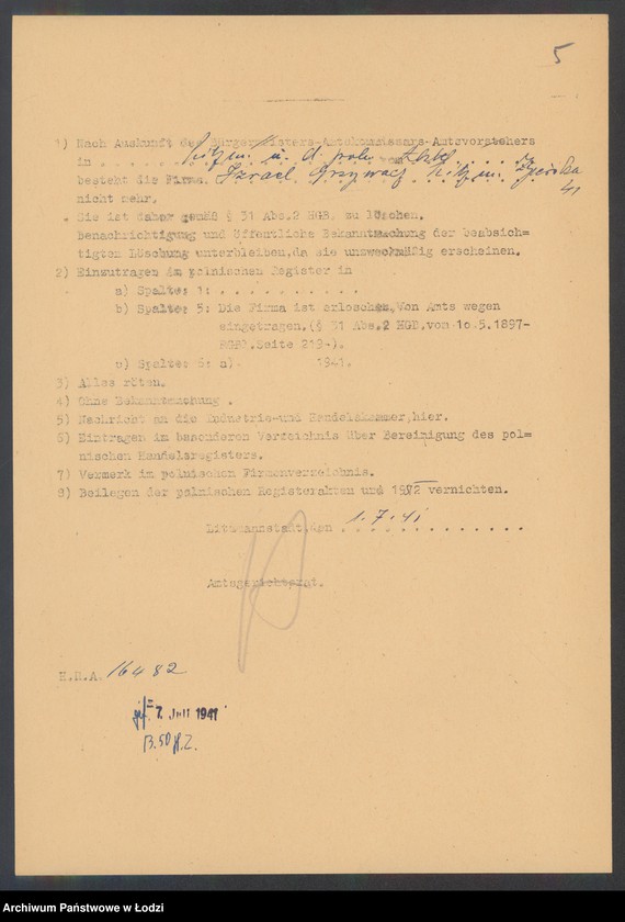 Obraz 7 z jednostki "Izrael Grzywacz – handel szmat"