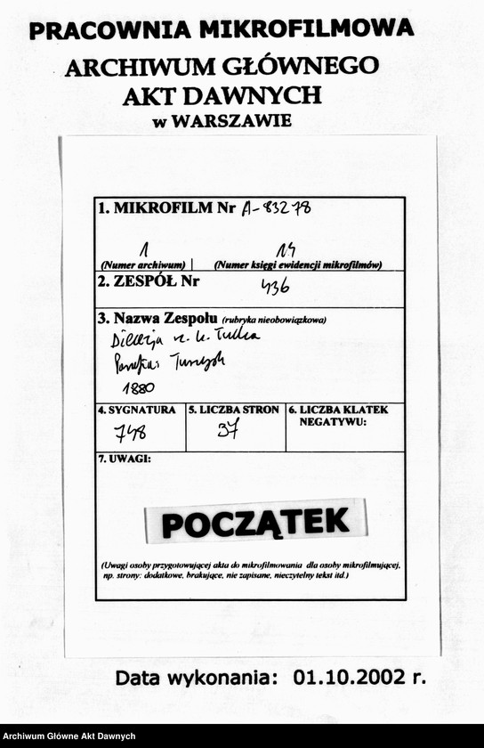 Obraz 2 z jednostki "Parafia: Turzysk. Dekanat: Kowel. Księga metrykalna urodzeń, ślubów, zgonów."