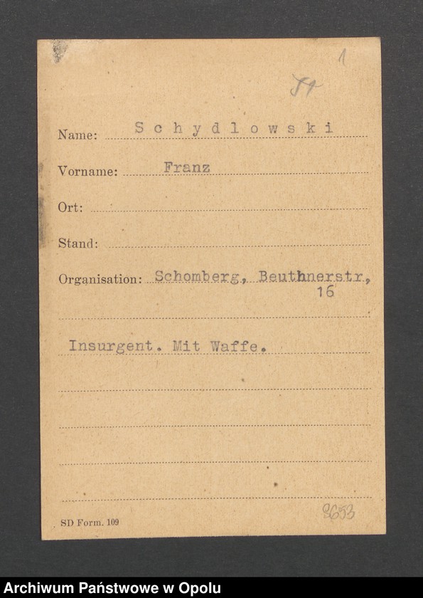 Obraz 3 z jednostki "[Schydlowski Franz]"