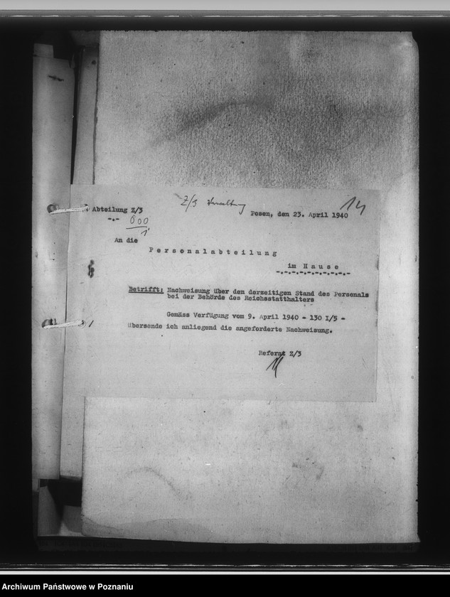 Obraz 18 z jednostki "Landeswirtschaft. Geschäftsverteilungsplan. Verwaltungskosten. Dienstreisen. Dienstkraftwagen"