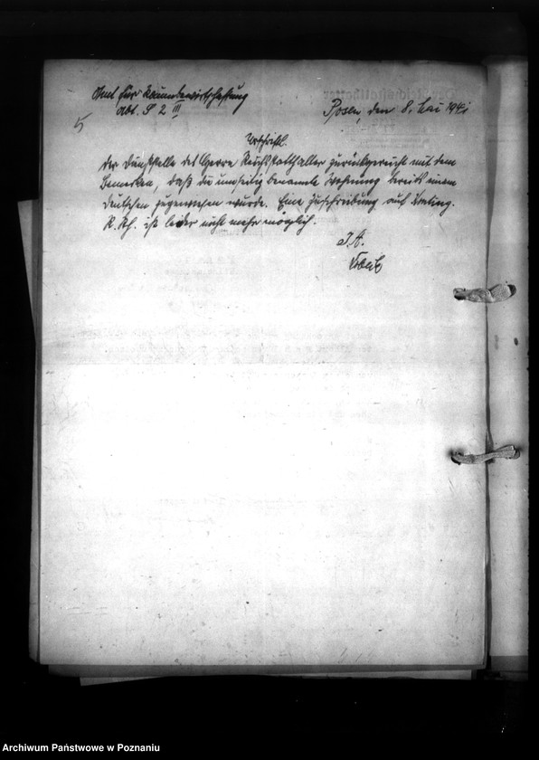 Obraz 9 z jednostki "Wohnungszuweisungen für Deutsche. Verdrängung der Polen."