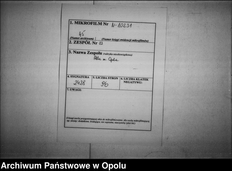 Obraz 2 z jednostki "Acta des Magistrats zu Oppeln betreffend die Einreichung der Nachweisung von dem Schulbesuch der jüdischen Kinder an das Königl[iche] Landraths=Amt. pro 1829"