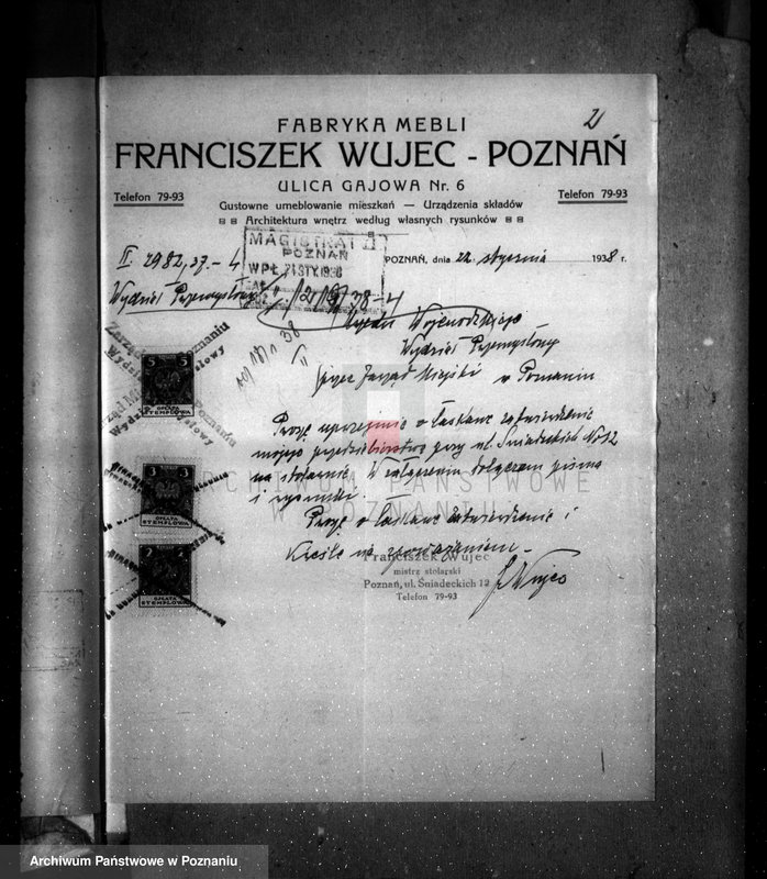 image.from.unit.number "Fabryka mebli w Poznaniu projekt urządzenia warsztatu stolarskiego przy ul. Śniadeckich 12"