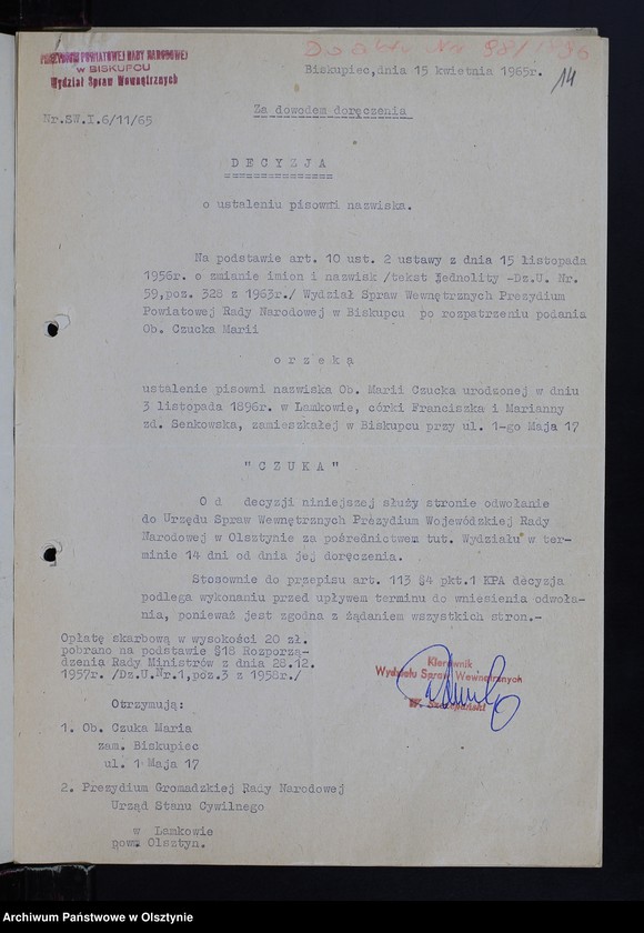 image.from.unit.number "Akta zbiorcze [urodzenia 1883-1911, małżeństwa 1919-1932, zgony 1930]"