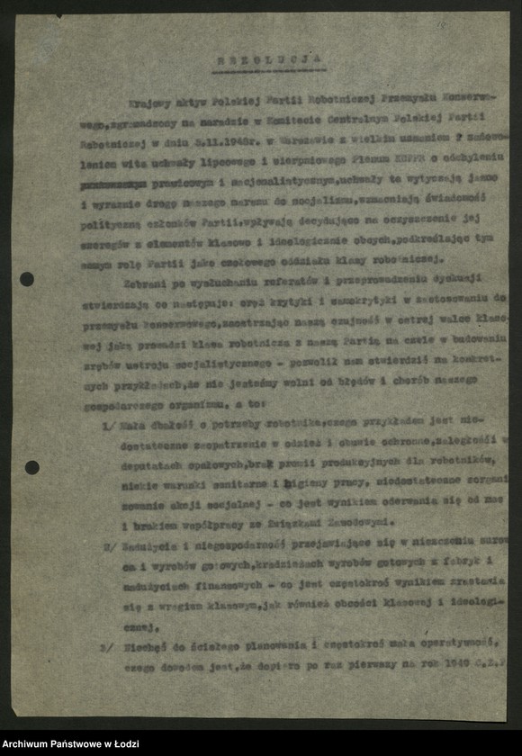 Obraz 19 z jednostki "Rezolucje z krajowych narad aktywu"