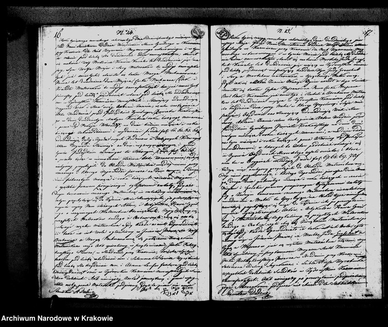 image.from.unit.number "Księga Aktow Zapowiedzi Małzenstw i Rozwodow. Gminy Wyznania Moyzeszowego. Synagogi Kazimierskiey przy Krakowie na Rok 1814"