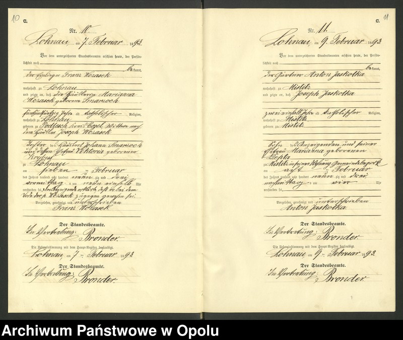 image.from.unit.number "Urząd Stanu Cywilnego Łany Księga zgonów rok 1893"