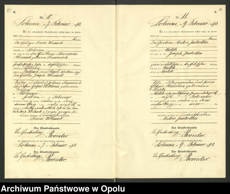 image.from.unit.number "Urząd Stanu Cywilnego Łany Księga zgonów rok 1893"