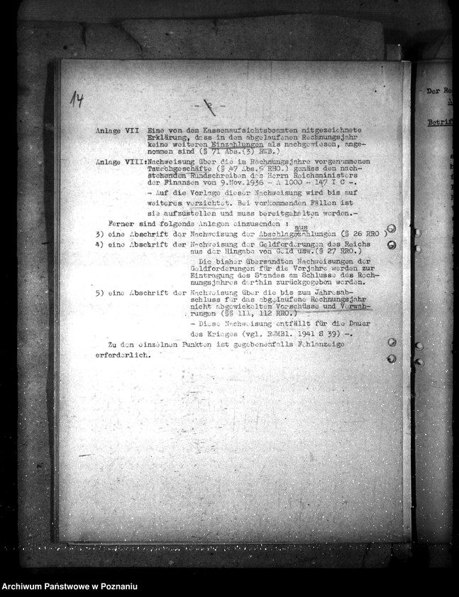 Obraz 18 z jednostki "Jahresabschluss 1940. Reichswirtschaftsverwaltung"