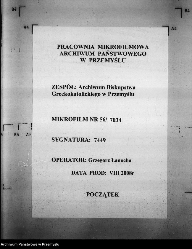 Obraz 1 z jednostki "[Kopie ksiąg metrykalnych parafii Wróblaczyn z filią Wola Wróblaczyńska (dekanat Niemirów)]"
