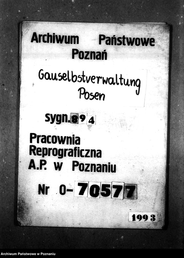 Obraz 1 z jednostki "Schriftwechsel mit dem Ernährungsamt [Korespondencja w sprawie przydziałów żywności, stany dzienne, listy personalne]."