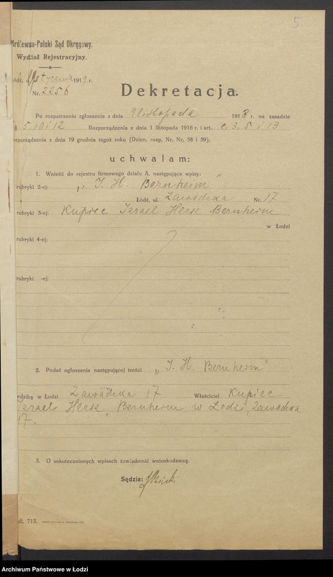 Obraz 7 z jednostki "Israel Hersz Bernheim- sklep owocowy"