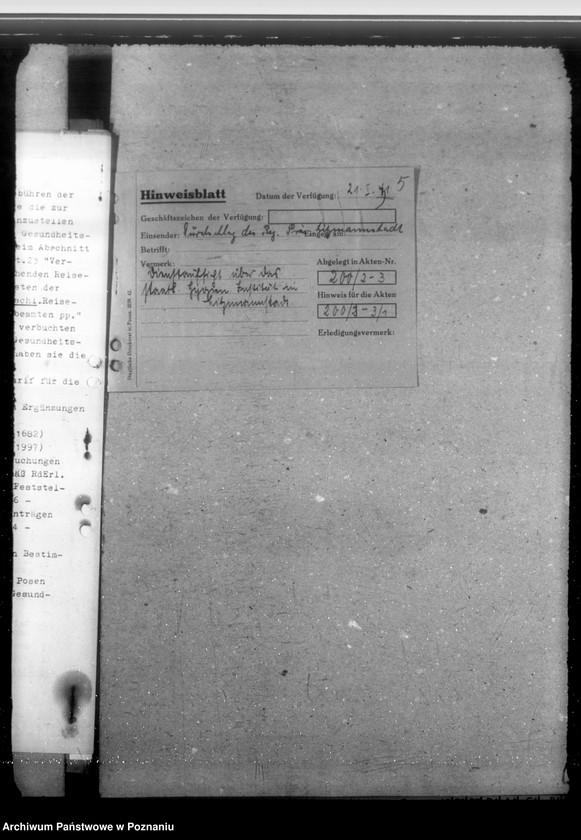 Obraz 9 z jednostki "Errichtung eines städtischen chemischen Untersuchungsamtes. Gesundheitsaufscher. Geschäftsverteilungsplan"