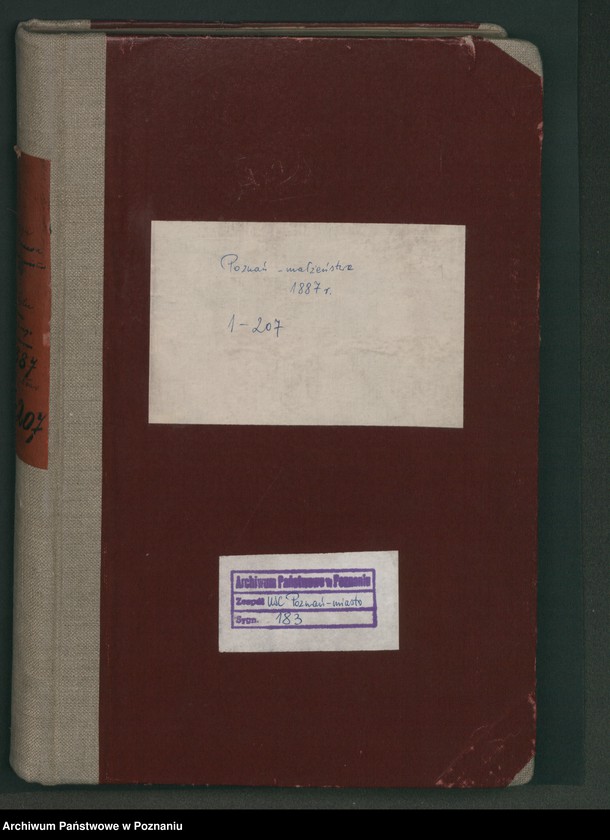 Obraz 2 z jednostki "Księga małżeństw t. I"