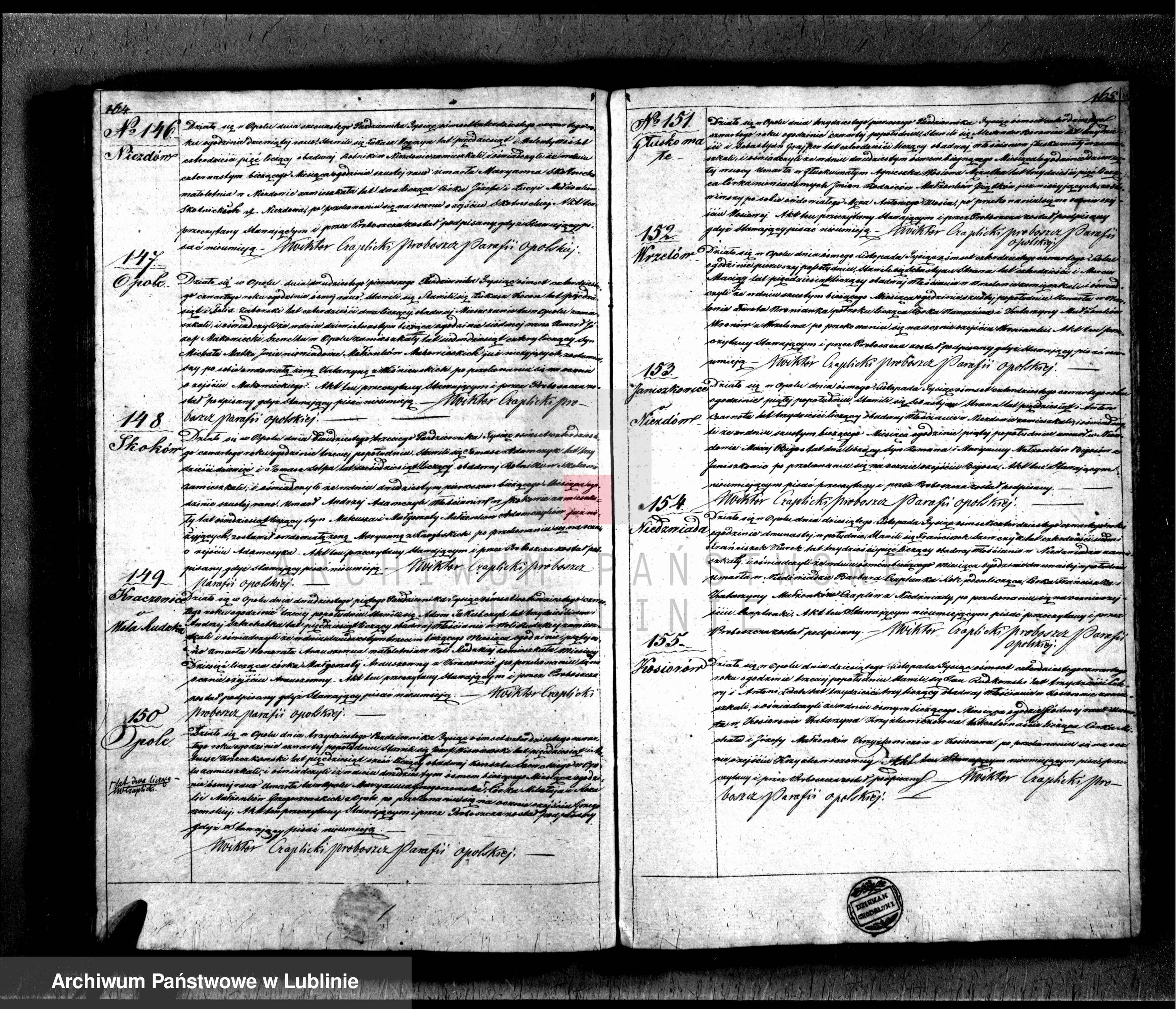 Skan z jednostki: Księga urodzeń, małżeństw i zgonów