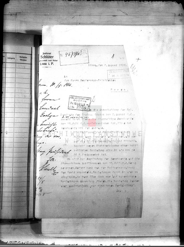 Obraz 5 z jednostki "Die Verwaltung der Stadt Punitz /Poniec/"