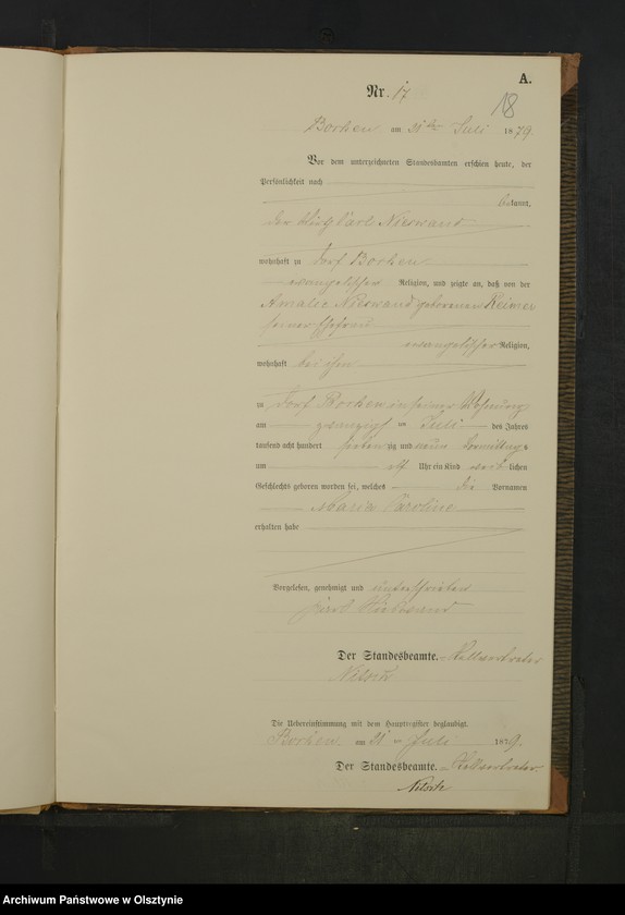 Obraz 20 z jednostki "Geburts-Neben-Register Nr 1 - 39"