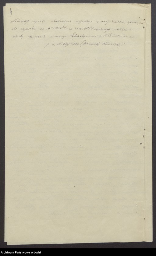 Obraz 6 z jednostki "Lazar Epstein, Abram Kleinerman- fabrykacja i sprzedaż towarów wełnianych i bawełnianych oraz przędzy"