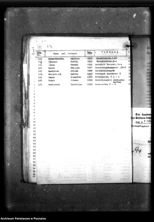 Obraz 18 z jednostki "Absonderung von Tbc-Kranken [Polen]."