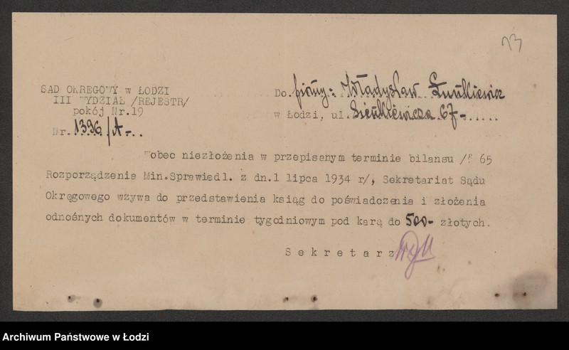 Obraz 15 z jednostki "Władysław Łunkiewicz- sklep komisowy"